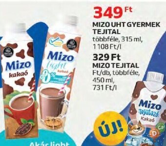 Auchan MIZO UHT GYERMEK TEJITAL 315 ml ajánlat