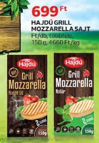 Auchan HAJDÚ GRILL MOZZARELLA SAJT 150 g ajánlat