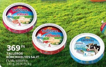 Auchan TALLÉROS KÖRCIKKELYES SAJT 140 g ajánlat