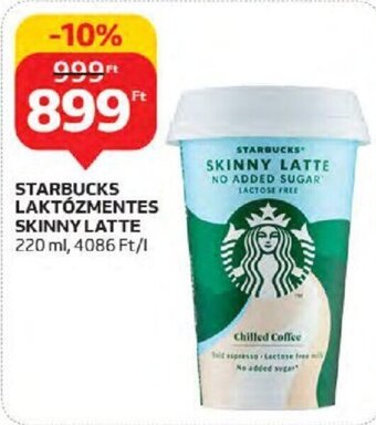 Auchan STARBUCKS LAKTÓZMENTES SKINNY LATTE 220 ml ajánlat