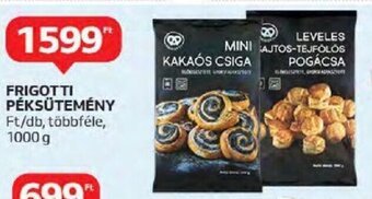 Auchan FRIGOTTI PÉKSÜTEMÉNY 1000 g ajánlat