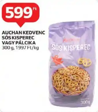 Auchan AUCHAN KEDVENC SÓS KISPEREC VAGY PÁLCIKA 300 g ajánlat