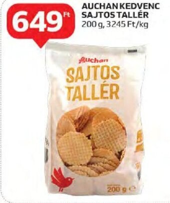 Auchan AUCHAN KEDVENC SAJTOS TALLÉR 200 g ajánlat