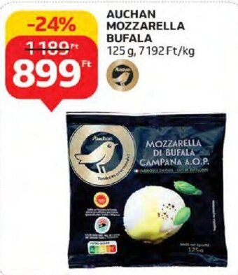 Auchan AUCHAN MOZZARELLA BUFALA 125 g ajánlat