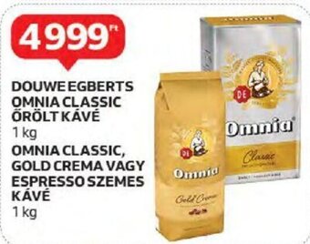 Auchan DOUWE EGBERTS OMNIA CLASSIC ŐRÖLT KÁVÉ stb. 1 kg ajánlat
