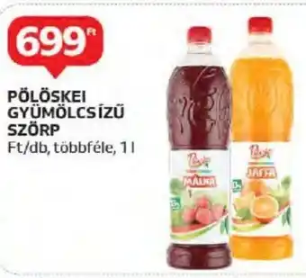Auchan PÖLÖSKEI GYÜMÖLCSÍZÜ SZÖRP 1 l ajánlat