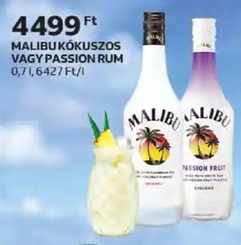 Auchan MALIBUKÓKUSZOS VAGY PASSION RUM 0,7 l ajánlat