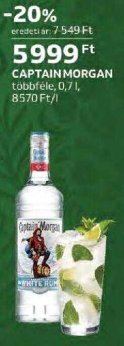 Auchan CAPTAIN MORGAN 0,7 l ajánlat