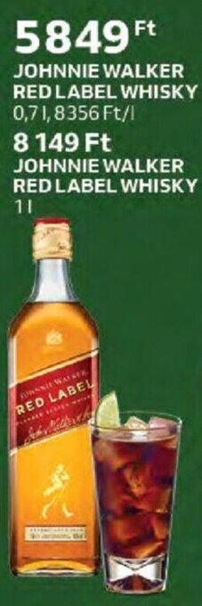 Auchan JOHNNIE WALKER RED LABEL WHISKY 0,7 l ajánlat