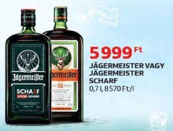 Auchan JÄGERMEISTER VAGY JÄGERMEISTER SCHARF 0,7 l ajánlat