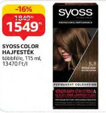 Auchan SYOSS COLOR HAJFESTÉK 115 ml ajánlat