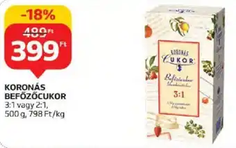 Auchan KORONÁS BEFŐZŐCUKOR 500 g ajánlat