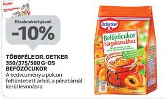 Auchan TÖBBFÉLE DR. OETKER 350 - 500 G-OS BEFŐZŐCUKOR ajánlat