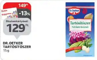 Auchan DR.OETKER TARTÓSÍTÓSZER 15 g ajánlat