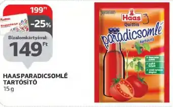 Auchan HAAS PARADICSOMLÉ TARTÓSÍTÓ 15 g ajánlat