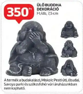 Auchan ÜLŐ BUDDHA DEKORÁCIÓ 1 db ajánlat