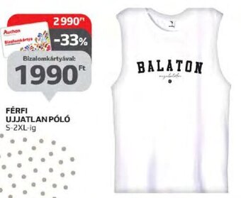 Auchan FÉRFI UJJATLAN PÓLÓ 1 db ajánlat
