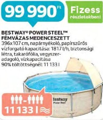 Auchan BESTWAY POWER STEEL FÉMVÁZAS MEDENCESZETT ajánlat