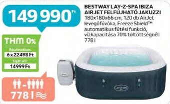 Auchan BESTWAY LAY-Z-SPA IBIZA AIRJET FELFÚJHATÓ JAKUZZI 1 db ajánlat