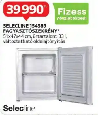 Auchan SELECLINE 154589 FAGYASZTÓSZEKRÉNY 1 db ajánlat
