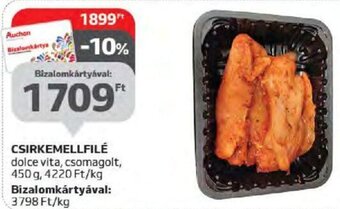 Auchan CSIRKEMELLFILÉ 450 g ajánlat