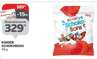 Auchan KINDER SCHOKOBONS 46 g ajánlat