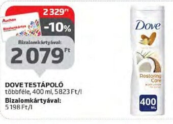 Auchan DOVE TESTÁPOLÓ 400 ml ajánlat