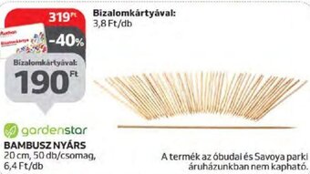 Auchan gardenstar BAMBUSZ NYÁRS 50 db ajánlat