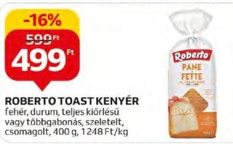 Auchan ROBERTO TOAST KENYÉR 400 g ajánlat