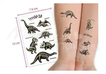 Moonbasa Nails Matrica tetoválás világító dinoszaurusz ei-104 ajánlat