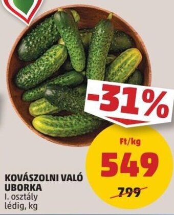 PENNY KOVÁSZOLNI VALÓ UBORKA 1 kg ajánlat