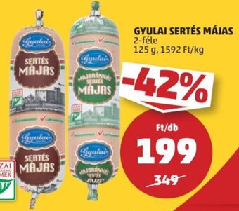 PENNY GYULAI SERTÉS MÁJAS 125 g ajánlat