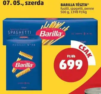 PENNY BARILLA TÉSZTA 500 g ajánlat