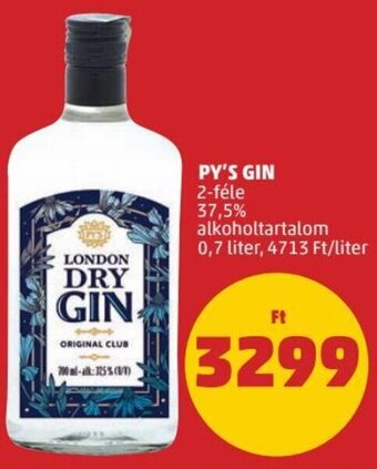 PENNY PY'S GIN 0,7 l ajánlat