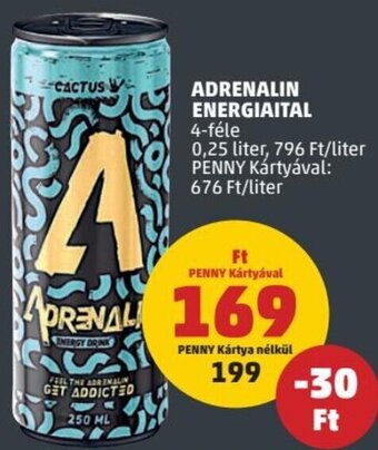 PENNY ADRENALIN ENERGIAITAL 0,25 l ajánlat