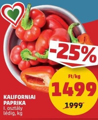PENNY KALIFORNIAI PAPRIKA 1 kg ajánlat