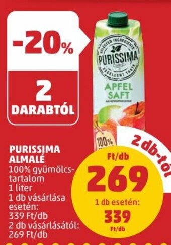 PENNY PURISSIMA ALMALÉ 1 l ajánlat