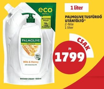 PENNY PALMOLIVE TUSFÜRDŐ UTÁNTÖLTŐ 1 l ajánlat