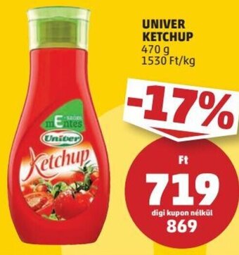 PENNY UNIVER KETCHUP 470 g ajánlat