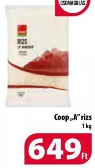 Coop Coop ,,A" rizs 1 kg ajánlat