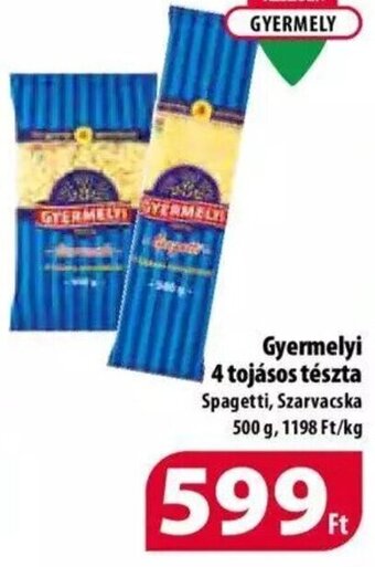 Coop Gyermelyi 4 tojásos tészta 500 g ajánlat