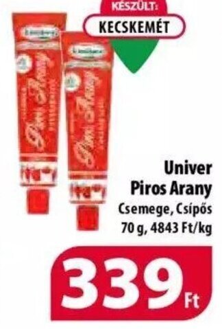 Coop Univer Piros Arany 70 g ajánlat