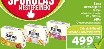 Coop Rama sütőmargarin 250 g ajánlat