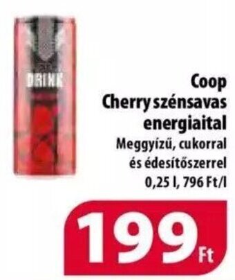 Coop Coop Cherry szénsavas energiaital 0,25 l ajánlat