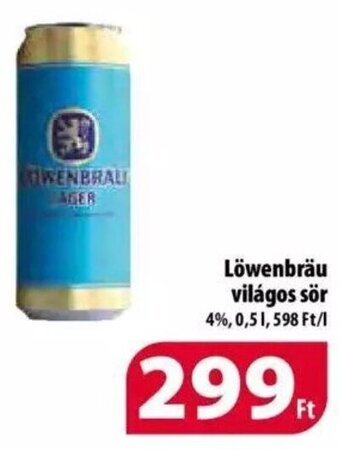 Coop Löwenbräu világos sör 0,5 l ajánlat