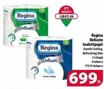 Coop Regina Delicate toalettpapír 4 tekercs ajánlat