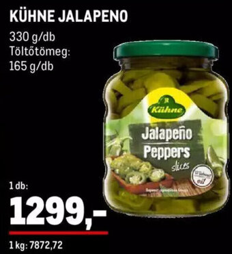 Metro KÜHNE JALAPENO 330 / 165 g ajánlat