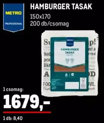Metro HAMBURGER TASAK 200 db ajánlat