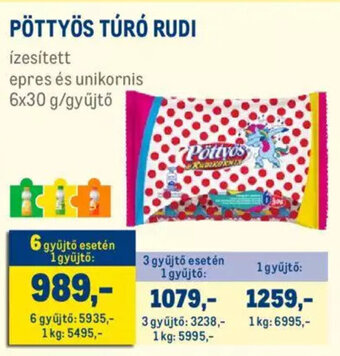 PÖTTYÖS TÚRÓ RUDI 6 x 30 g