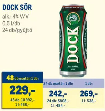 Metro DOCK SÖR 0,5 l ajánlat